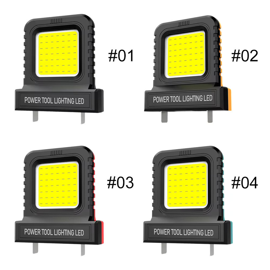 Dayi Lomvum Zhipu 14W LED Arbeitslicht für 20V-21V Li-Ion Akkus in Schwarz und Grün - Bild 3