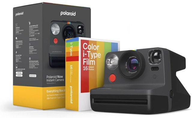 Polaroid Now (Gen2) Everything Box Sofortbildkamera in Schwarz mit USB-C Anschluss - Bild 1
