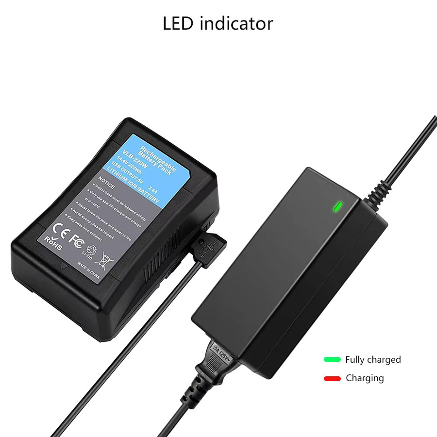Sony D-Tap Netzteil und Ladegerät für V-Lock und V-Mount Kamera-Akkus, Schwarz, 16,8 V 3A - Bild 4