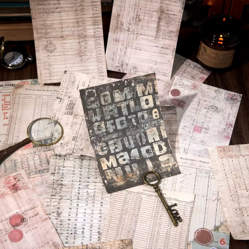 Journal GO 100 Stück Vintage Bastelpapier mit philosophischen Gedanken für Collage, Junk Journal und Scrapbooking, Mehrfarbig - Bild 1