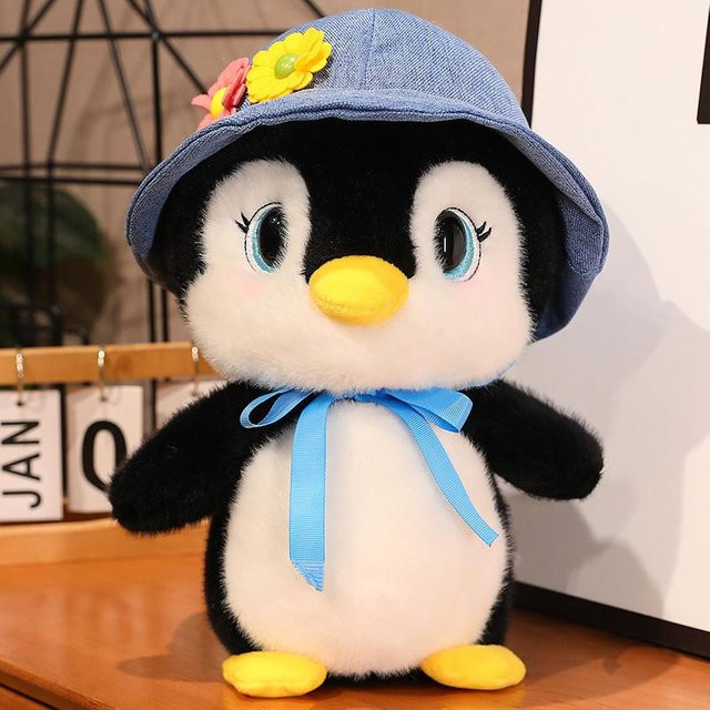 Kidsly Pinguin-Plüschtier, Stofftierpuppe, blau, ab 3 Jahre - Bild 1