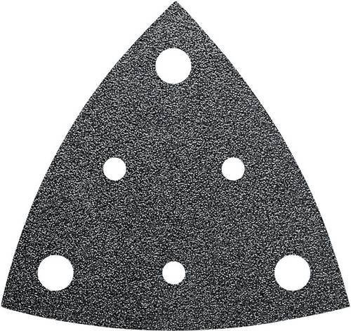 Fein Deltaschleifpapier mit Klett, gelocht, Körnung 80, Schwarz, 35 Stück, Eckmaß: 80 x 80 mm - Bild 1