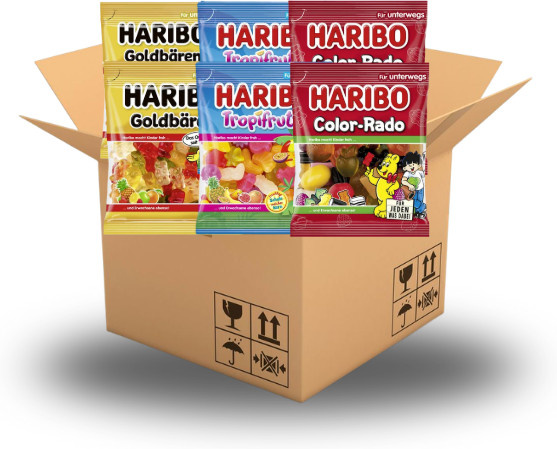Haribo Mini Box Fruchtgummi Tropisch/Exotisch 600 g - Bild 1