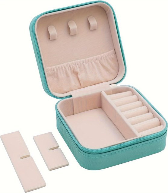 Schmuckschatulle SZ-Damai, PU-Leder, blau, Unisex - Bild 1
