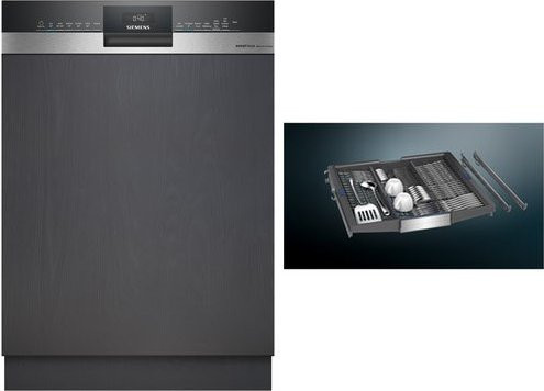 Siemens SN53ESS2BD Teilintegrierter Einbau-Geschirrspüler 60 cm in Edelstahl Silber - Bild 1