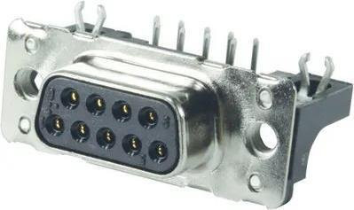 Harting DSUB SV FE SSDP ANG62-254 50P AU3 D-Sub Stecker 50-pin in Schwarz und Silber - Bild 1