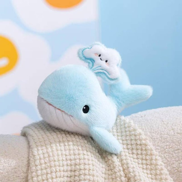 Benchuang Toy Blauwal Pottwal Puppe, Plüschtier, 25cm, ab 14 Jahre - Bild 1