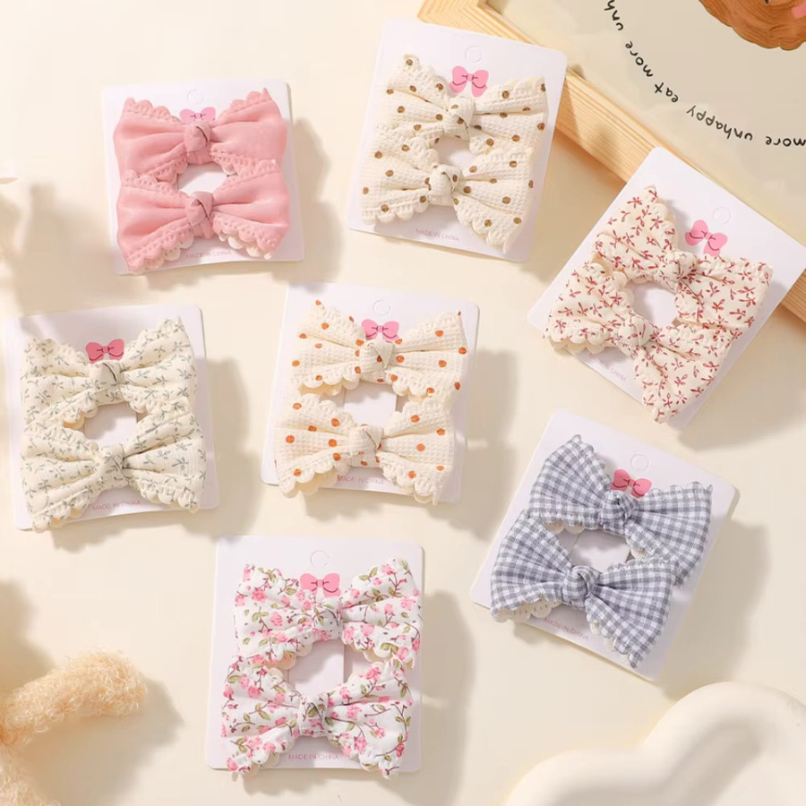 BABY BOWS Haarspangen mit Blumenmuster, 6 Stück, Kinder - Bild 1