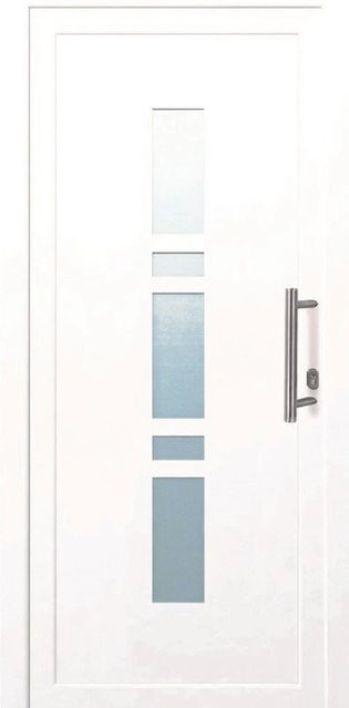 Premium Kunststoff-Haustür PANTO SMK 017 Weiß mit Glaseinsatz, B/H: 110 x 210 cm, DIN Rechts - Bild 1