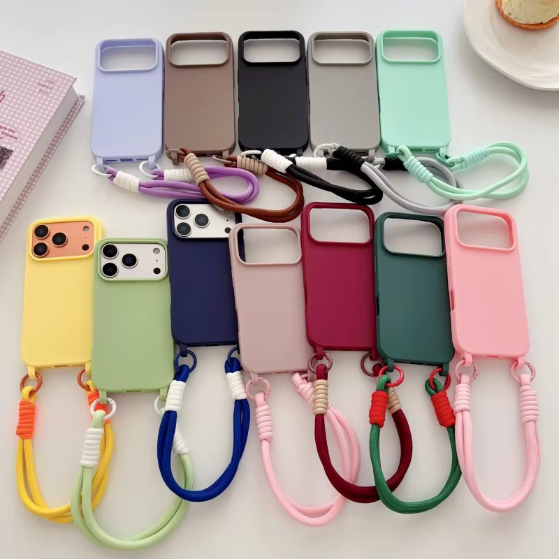 EHUIDE Stoßfeste Silikon Handyhülle mit Handschlaufenband für iPhone 11 bis iPhone 17 Pro Max Plus - Bild 5