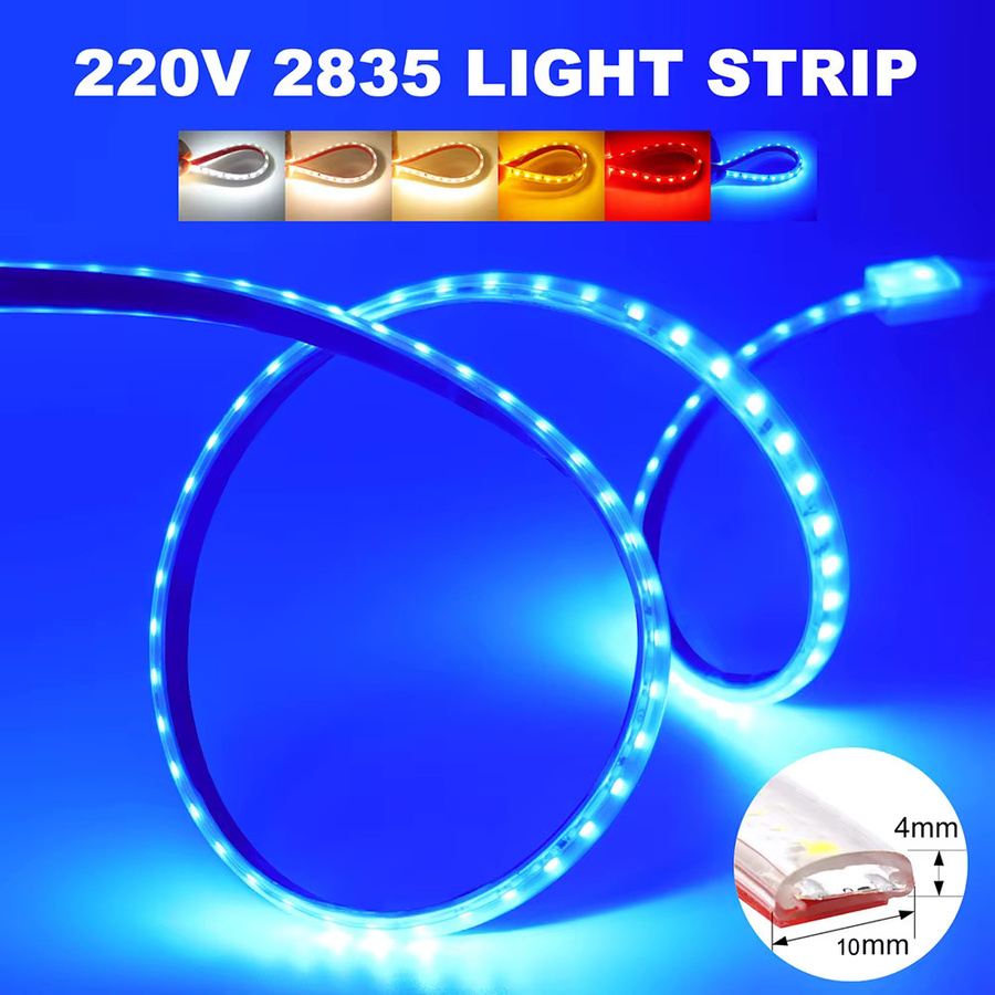 KISUFU RGB LED-Streifen Set, Multicolour, 120 LED/m, 220V mit EU-Stromkit, wasserdicht und flexibel - Bild 3