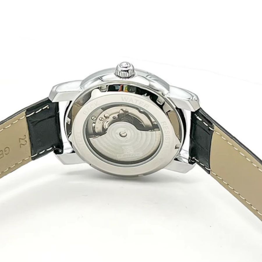 Augustus Armbanduhr Tourbillon-Skelett, Automatik, Leder, Herren - Bild 2