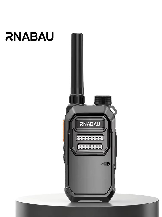 RNABAU Mini Walkie-Talkie X3 Langstrecken-Funkgerät in Schwarz mit 16 Kanälen, UHF 430-440MHz und 8000mA Akku - Bild 5