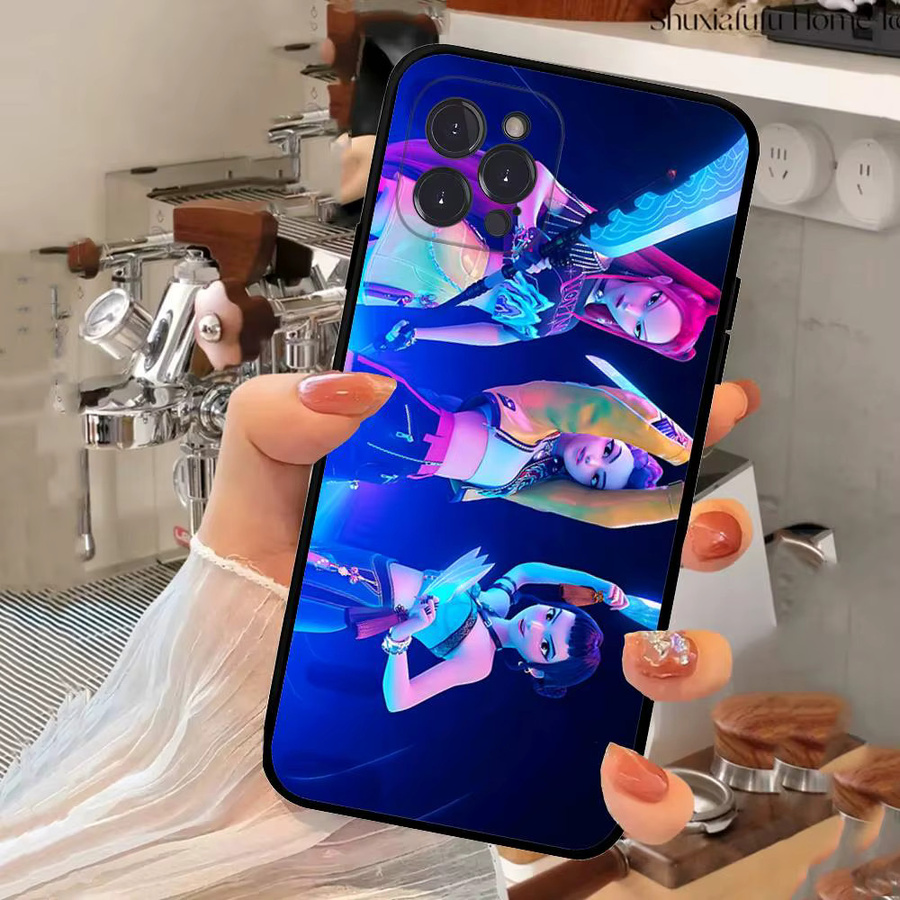 Moetch Kpop D-Demon Hunters Handyhülle für iPhone 17 16 15 14 13 12 11 Pro Max Plus Mini in Schwarz und Multicolour - Bild 2