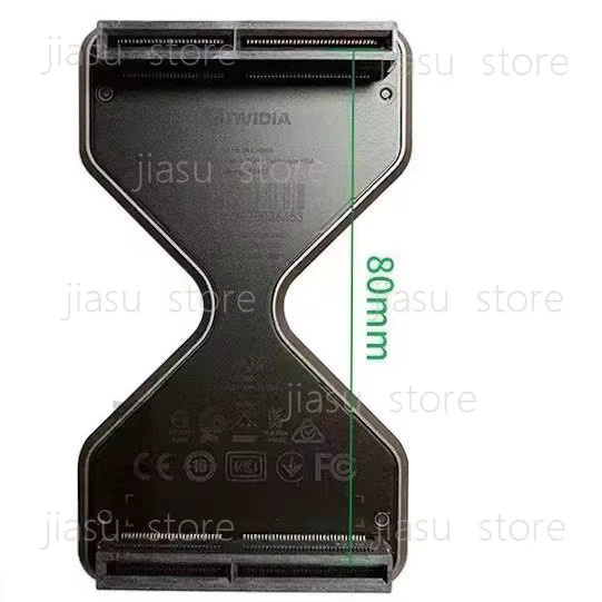 NVIDIA NVLink RTX3090 Grafikbrücke für SLi-Unterstützung in Schwarz und Weiß - Bild 2