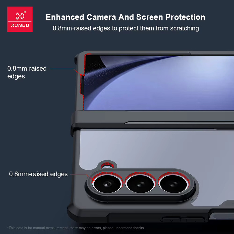 Xundd Stoßfeste Schutzhülle für Samsung Galaxy Z Fold 6 5 4 3 in Transparent - Bild 1