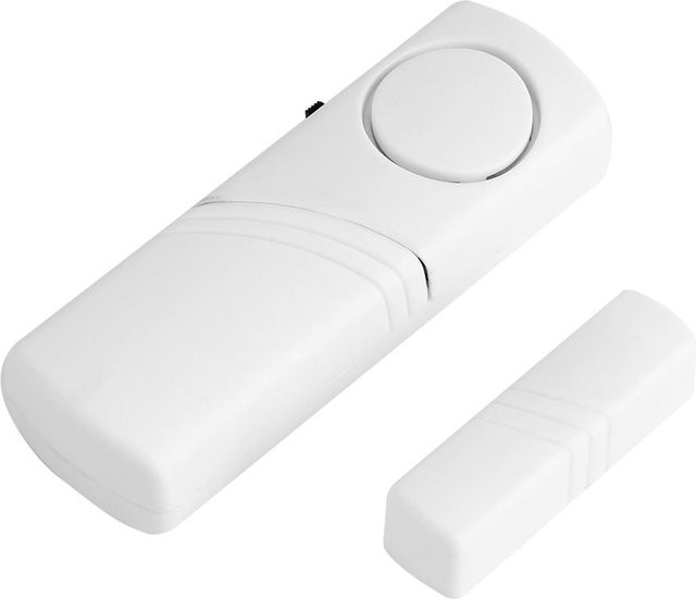 GoolRC Drahtloses Sicherheits-Alarmsystem mit Magnetsensor für Fenster und Türen, Weiß - Bild 1