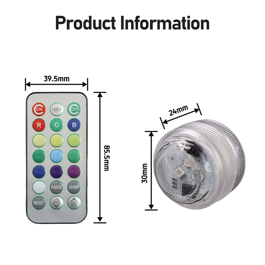 Bambu Lab KC020 RGB LED Atmosphärenbeleuchtung, wasserdichte mehrfarbige Dekolampe mit Fernbedienung - Bild 4