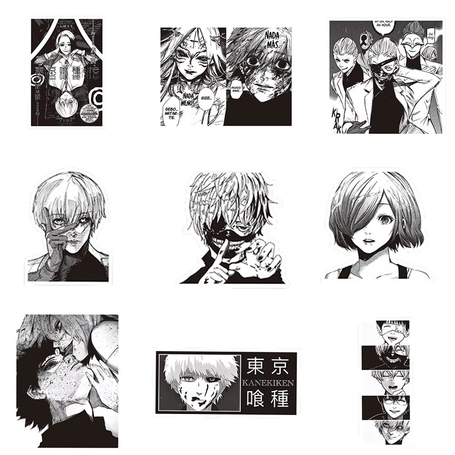 Bandai Tokyo Ghoul Aufkleber, Schwarz Weiß, Set / Bundle - Bild 4