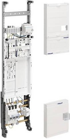 Hager ZH3ET51W Komplettfeld Verteilungskasten aus Stahl in Weiß B: 110,0 cm, H: 35,0 cm, T: 25,0 cm - Bild 1