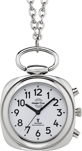 Master Time Taschenuhr, Quarz, Edelstahl, 37 mm, Weiß, Unisex - Bild 1