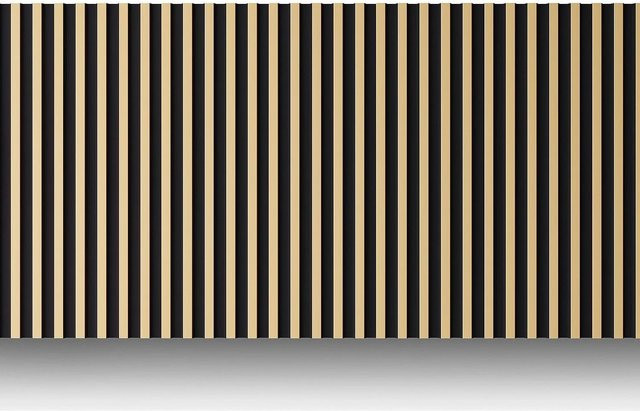 Vente-unique Wandplatte Clinton in Schwarz und Gold, rechteckig, Polystyrol, Breite: 97,6 cm - Bild 1