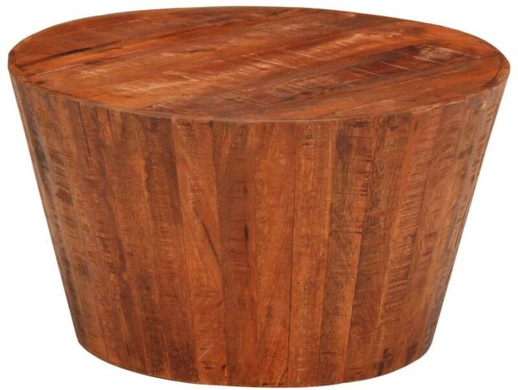 Couchtisch aus Massivholz Mango von Vidaxl in Natur Braun, Durchmesser: 52 cm, Höhe: 30 cm, minimalistisches Design - Bild 1