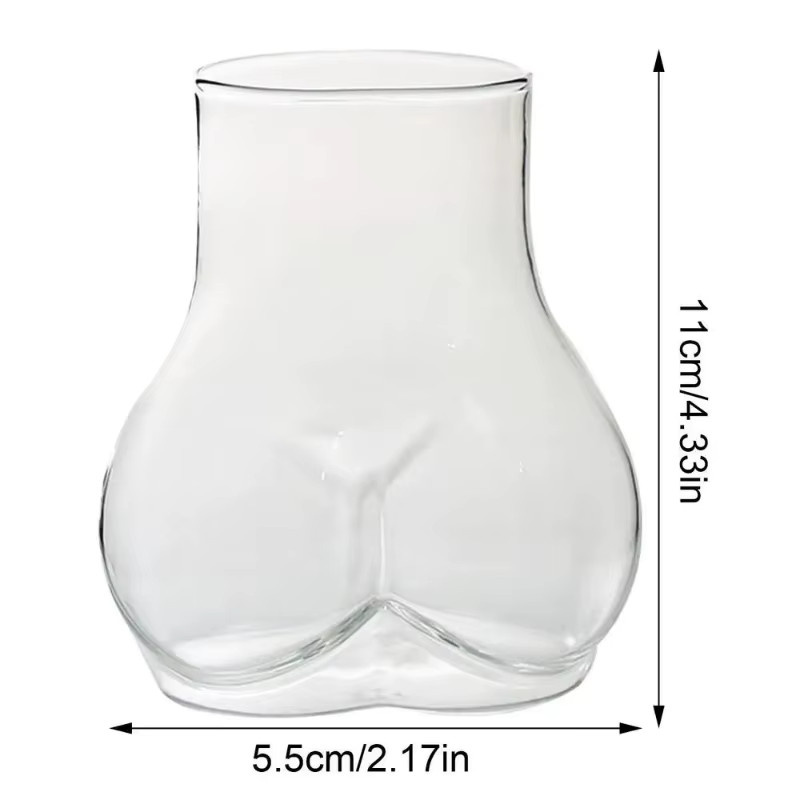 Kreative Kaffeetasse aus transparentem Borosilikatglas mit Neuheitsdesign, 450 ml - Bild 4