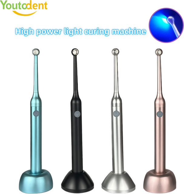 YOUTODENT Kabelloses LED-Polymerisationsgerät für Zahnärzte in Schwarz mit 2200mW/cm² Leistung und 1 Sekunde Aushärtungszeit - Bild 1