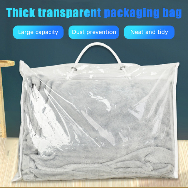 Transparente PVC Aufbewahrungstasche für Bettwäsche und Kissenbezüge - Bild 1