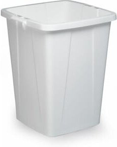 Rocholz Abfalltonne in Weiß, Volumen: 90 Liter - Bild 1