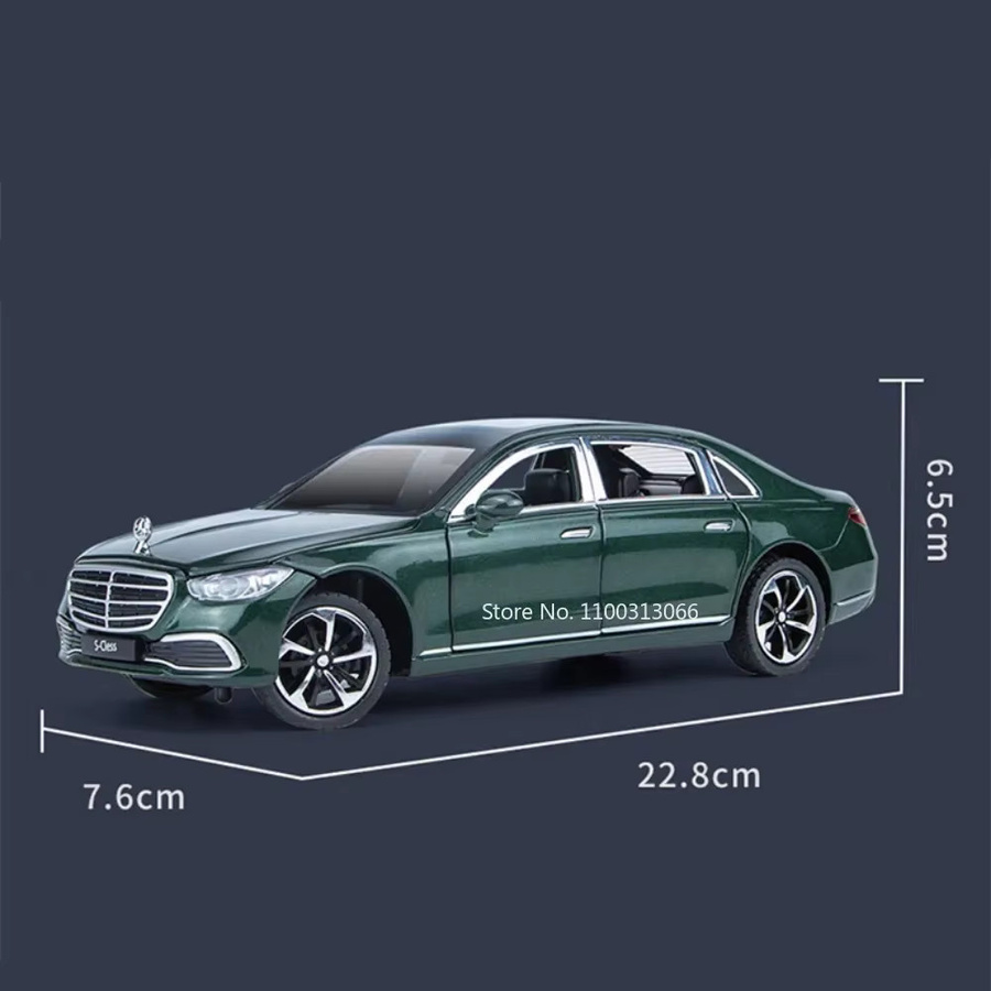 MAKEDA S400L GLS600 Legierung Autos Modelle, Maßstab 1:24, mit Licht und Sound - Bild 2