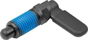 KIPP Sperrriegel Form CP Kappe aus Stahl mit M12x1,5 Gewinde und Ø 8mm Durchmesser, blaugelobt - Bild 1
