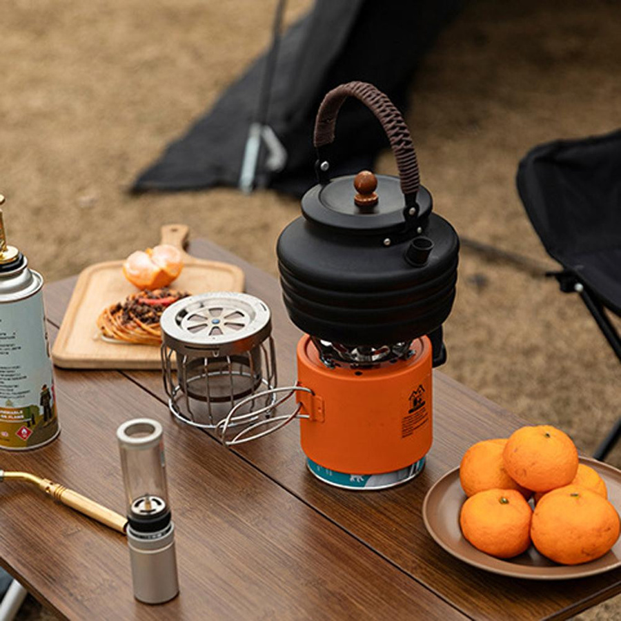 TOMTOP JMS Multifunktionaler Outdoor Camping Heizofen für Angeln und Wasserheizung, 2000W, Gas, Edelstahl, bunt - Bild 9