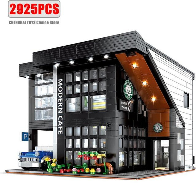 Linyi toy Modulares Gebäude Design, Bausteine, 2926 Teile, Schwarz - Bild 1
