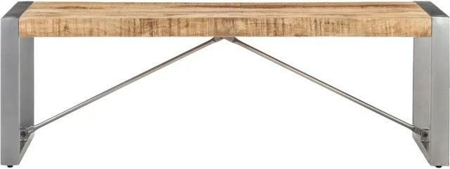 vidaXL Couchtisch aus Mangoholz in Braun und Grau, rechteckig, B/T/H: 120 x 60 x 40 cm - Bild 1