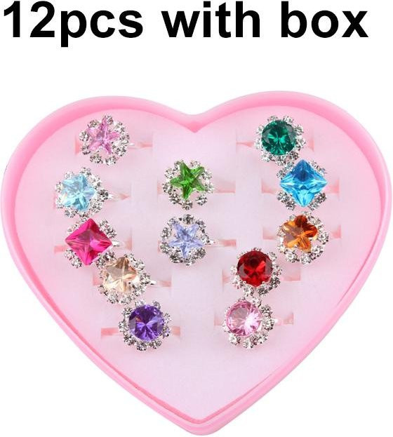 Fashnics Rollenspiel Make-up Spielzeug 12-teiliges Set Niedliche Ringe - Bild 1