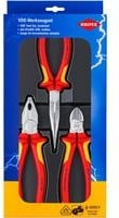 Knipex Elektro-Paket 00 20 12 VDE Zangen-Set 3-teilig in Rot - Bild 2