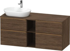 Duravit Waschtischunterschrank D-Neo in Braun Matt, Breite: 140 cm, Tiefe: 55 cm, Höhe: 66,4 cm - Bild 1