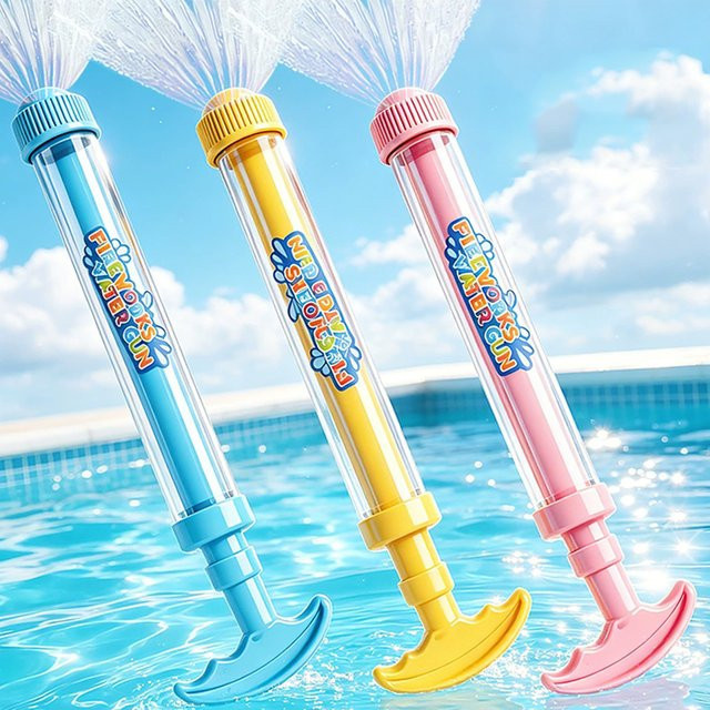 YunDuo BaBy Wasserpistole mit Rückzugmechanismus, Gelb - Bild 1