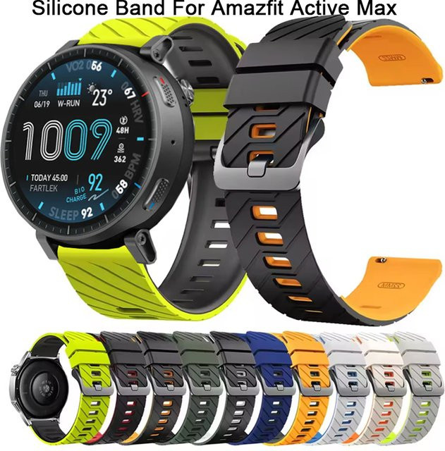 Uhrenarmband Silikon, Schwarz, Unisex - Bild 1
