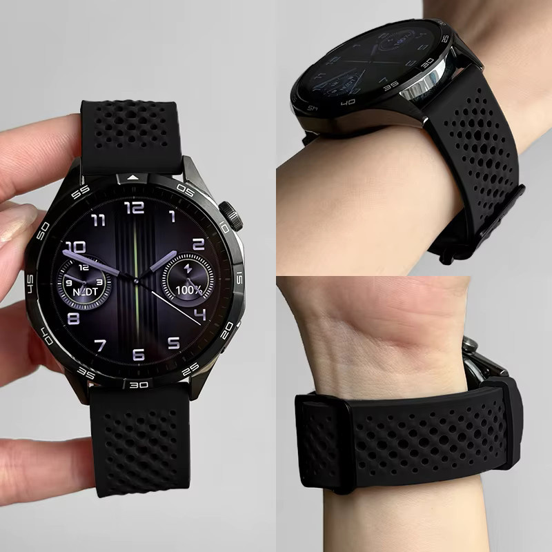 Xiaomi Uhrenarmband Silikon, 22 mm, Schwarz, Unisex - Bild 4