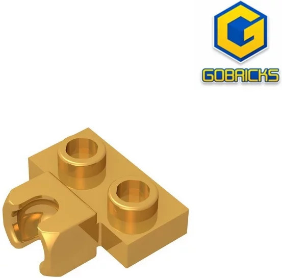 Gobricks GDS-850-Platte, modifiziert 1 x 2, Zubehör, Gelb - Bild 1