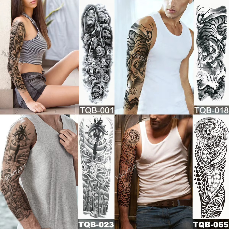 YOEMTAT Temporäre Tattoo Aufkleber Tribal Totem, Unisex - Bild 2