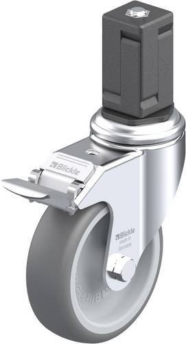 Blickle Lenkrolle LKRA-TPA 101G-11-FI-EV17 mit Feststeller, Farbe: Silber/Grau, Rad-Durchmesser: 100 mm, Tragfähigkeit: 110 kg - Bild 1