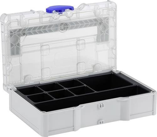Tanos Transportkiste aus ABS Kunststoff mit Einsätzen, transparent, B: 26,5 cm, H: 7,1 cm, T: 17,1 cm - Bild 1