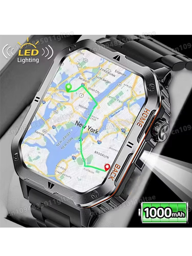 Ola Esporte Smartwatch, GPS, Bluetooth, 3 ATM, Herren, Schwarz - Bild 7