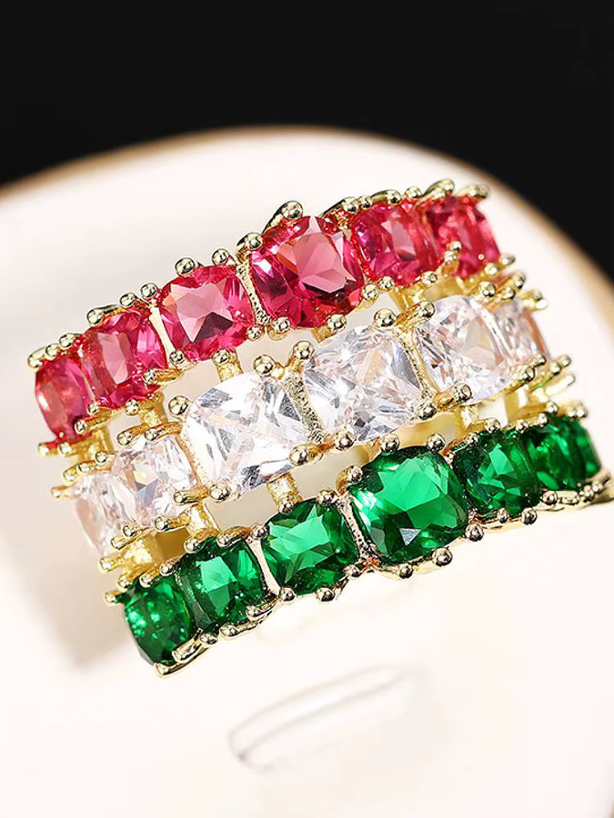 Huitan Schmuck, Gold, Zirkonia, Damen - Bild 4