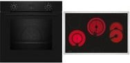 NEFF Herdset BX38B0 bestehend aus Backofen B1CCC0AK3 und Kochfeld T18SDH9L0 in Schwarz/Edelstahl - Bild 1
