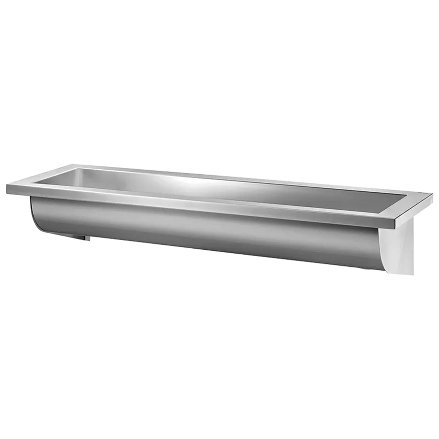 Delabie Waschrinne CANAL Wandmontage aus Edelstahl 1.4301 in Silber, B/T/H: 186 x 46 x 28 cm - Bild 2
